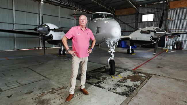 Volantair owner, Shaun Quigley, said he could be forced to close after a government agency awarded the contract to a UK company. Picture: Brendan Radke