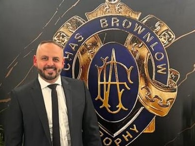 Jellis Craig real estate agent Anthony Monteleone drunkenly punched a young man in the face during a brawl at the MCG in April 2024. Picture: Supplied