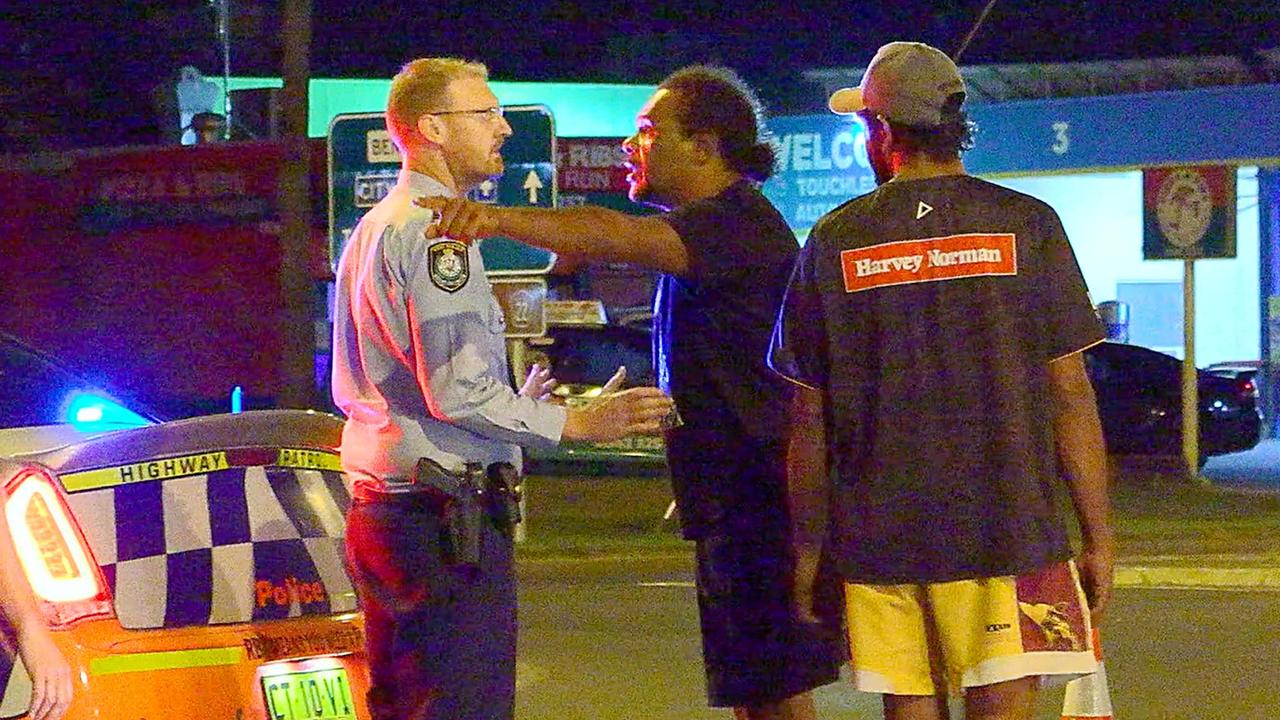 A man was flown to Gold Coast University Hospital following a high speed two car crash following a police pursuit in Bent Street, South Grafton on Saturday, February 19. Picture: Frank Redward