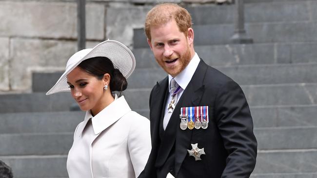 Meghan and Harry are now back in the UK (pictured here during their last visit in June). Picture: Chris J Ratcliffe/Getty Images