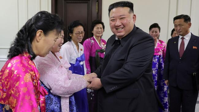 Emotions ran high as Kim Jong-un gave the opening and closing speeches at the two-day conference. Picture: Reuters