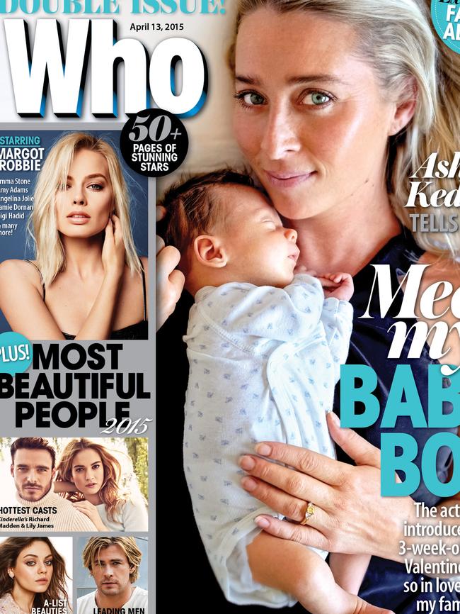 Asher Keddie on cover of WHO magazine.