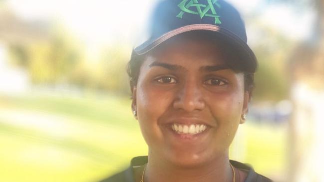 Colac youngster Aanliya Cheeran has joined Geelong Cricket Club. Picture: CDCA Female Cricket.