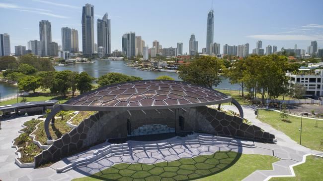 The marvellous new Home of the Arts outdoor stage at Evandale on the Gold Coast. Photo: Supplied