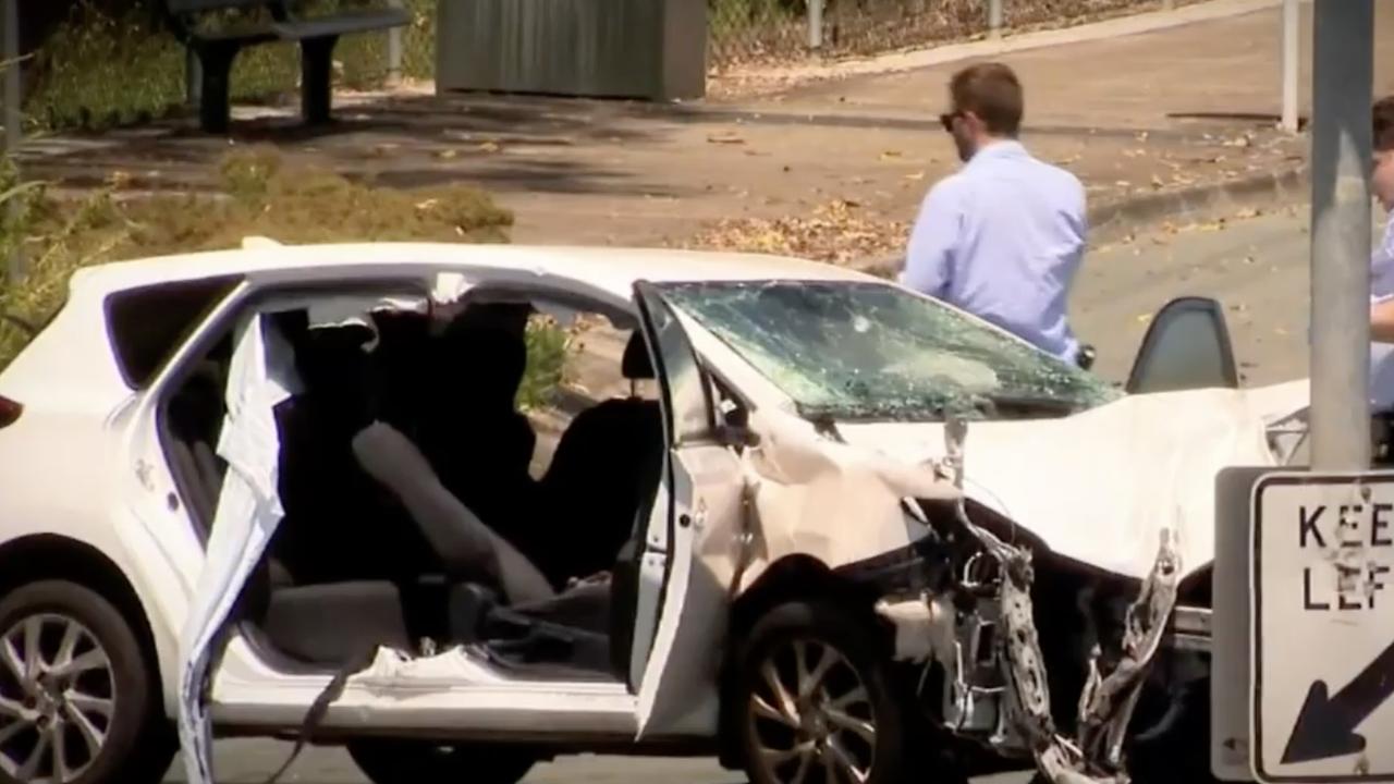 The scene of the November 7 crash that killed Rosemary Franzidis. Picture: 9 news