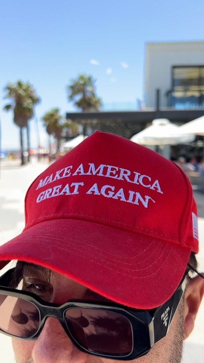 MAGA hat causes trouble at St Kilda eatery