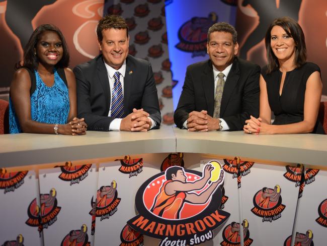 The Marngrook team on set. Picture: NITV