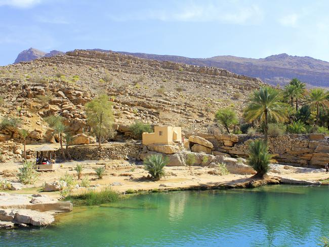 A waterpool in Wadi Bani Khalid, Oman.