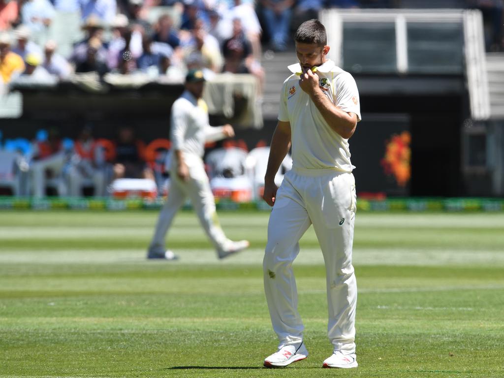 Mitch Marsh received a brutal reception from the Victorian crowd at the MCG on Boxing Day in 2018. Picture: AAP Image/Julian Smith