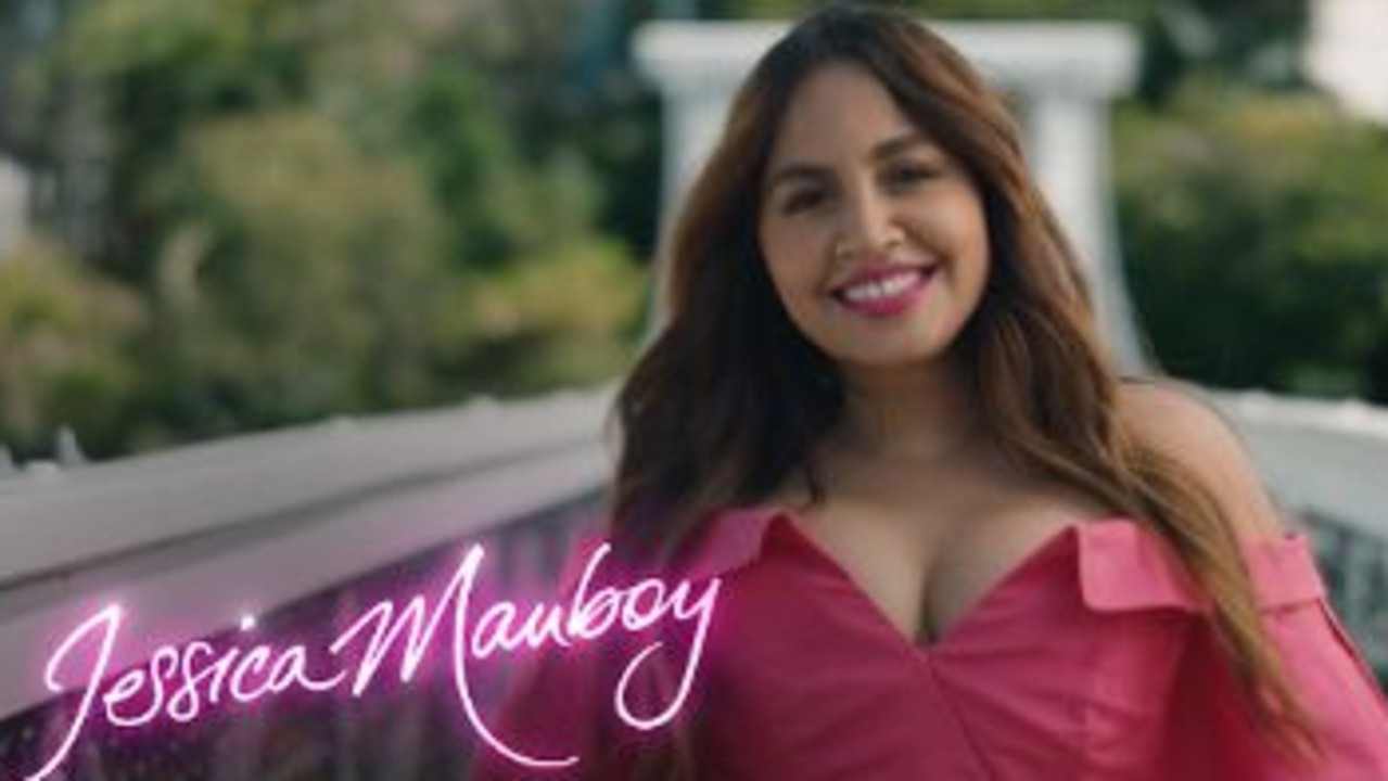 Jessica Mauboy looks glam in the promo. Picture: Channel 7