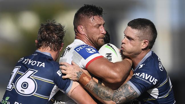 Tariq Sims has another year to run on his contract with St George Illawarra. Picture: Ian Hitchcock/Getty Images