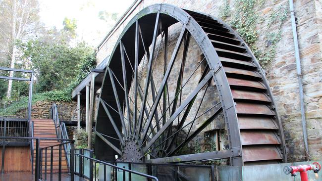 The Bridgewater Mill waterwheel.