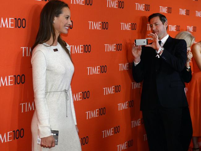 Edward Burns plays the proud husband at the Time 100 Gala on April 29, 2014 in New York. Photo: Timothy A. CLARY