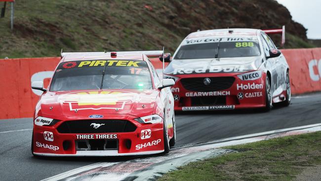 McLaughlin v Jamie Whincup looks mouth-watering. Photo Rohan Kelly