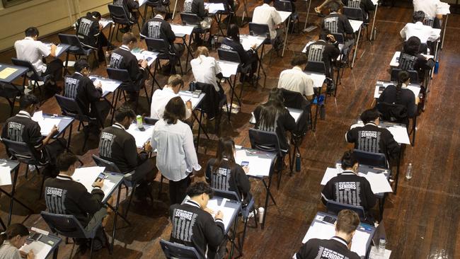 Adelaide High School first day of Year 12 Exams. 3rd November 2024 Picture: Brett Hartwig