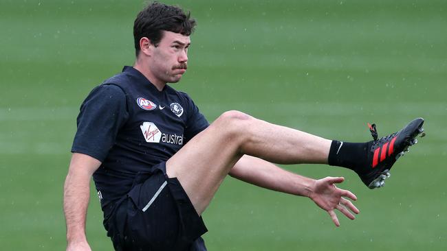 Mitch McGovern needs to lift to help Carlton’s rise up the ladder. Picture: Michael Klein.