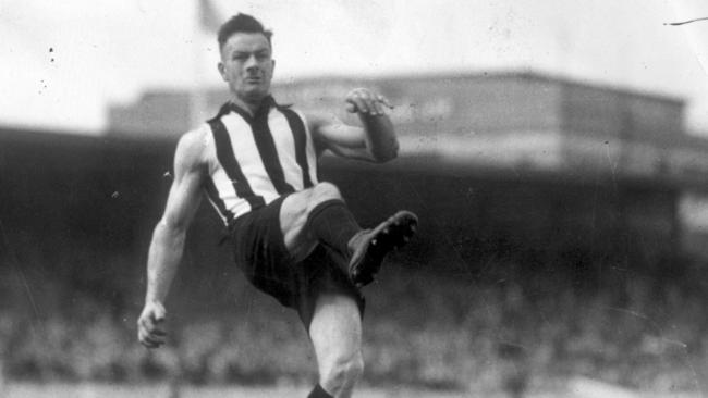 Collingwood’s Gordon Coventry in action.