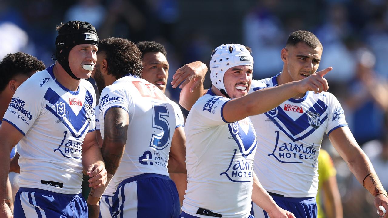 Reed Mahoney’s influence on the Bulldogs has been evident since the day he joined them. Picture: Mark Metcalfe/Getty Images