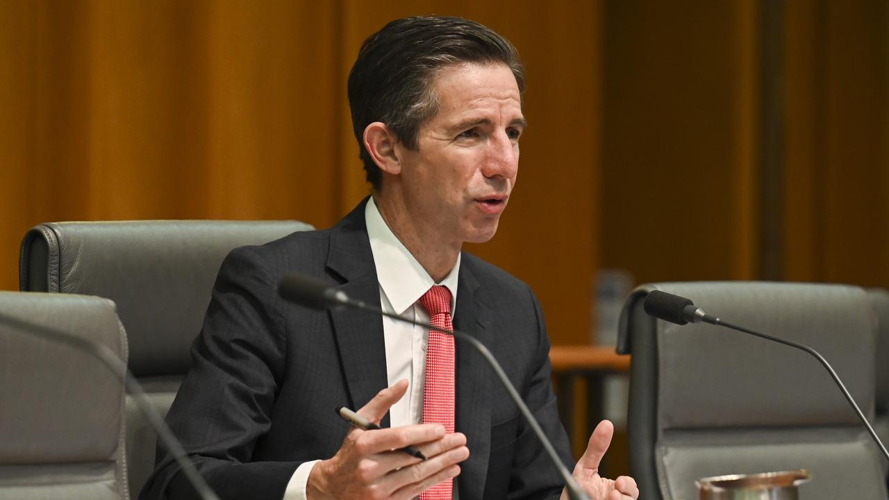 Senator Simon Birmingham said the Coalition would seek to order the documents around security advice on Tuesday. Picture: NCA NewsWire / Martin Ollman