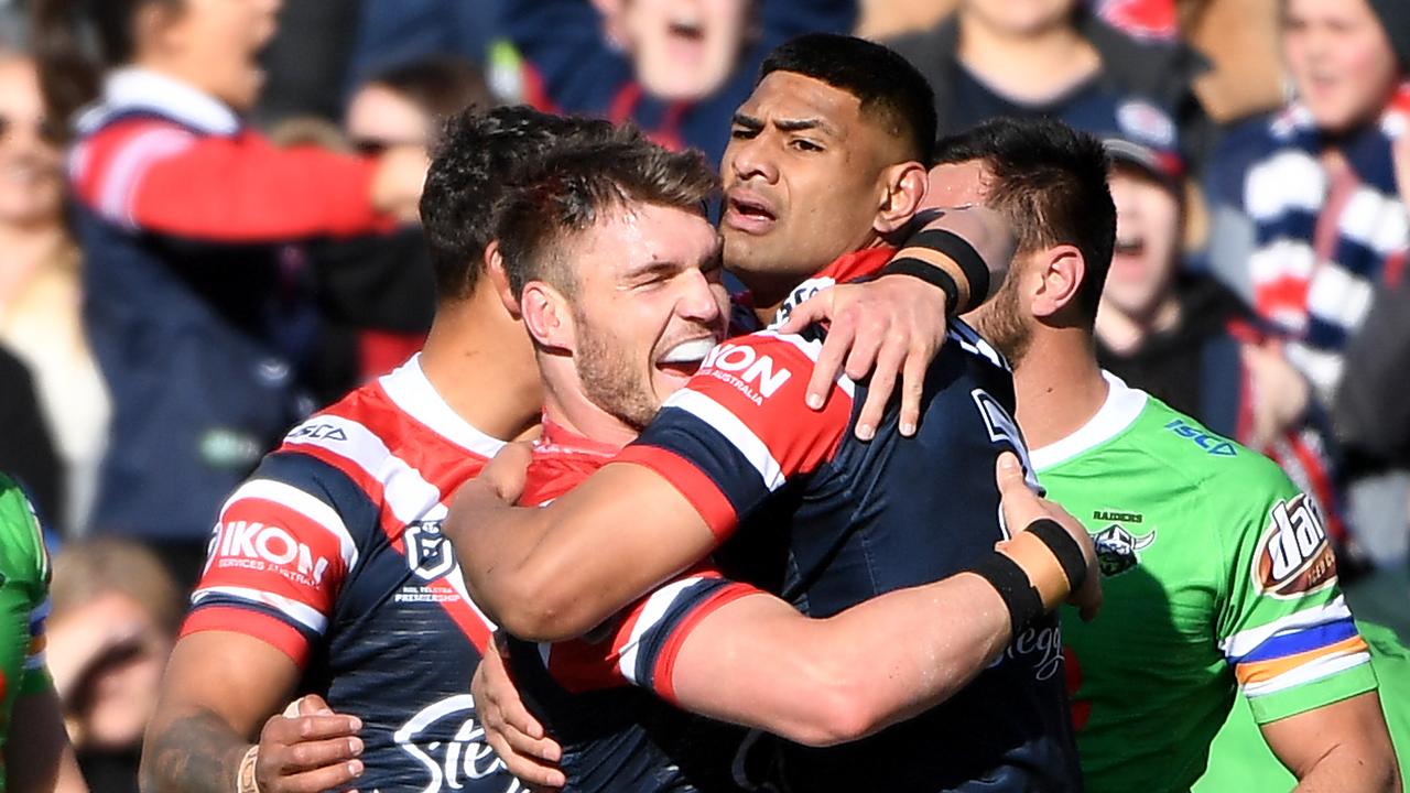 The Roosters edged the Raiders in a thriller.