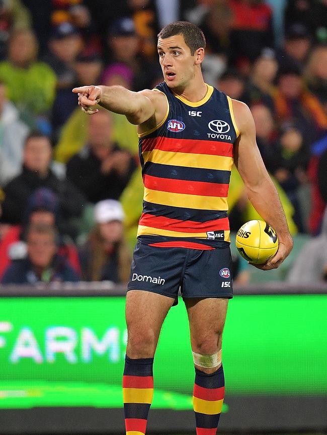 Captain Walker directs traffic on Friday. Picture: Daniel Kalisz/Getty Images