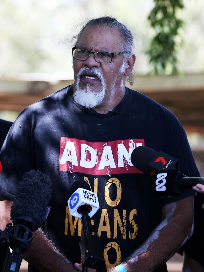 Wangan and Jagalingou traditional owner and lead spokesman Adrian Burragubba. Picture: Lisa Maree Williams/Getty Images