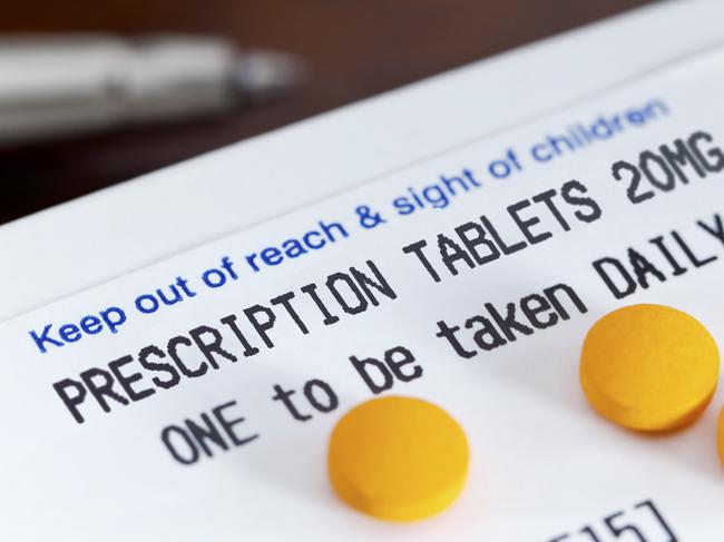 Prescription Tablets with daily dosage instructions. Picture: iStock