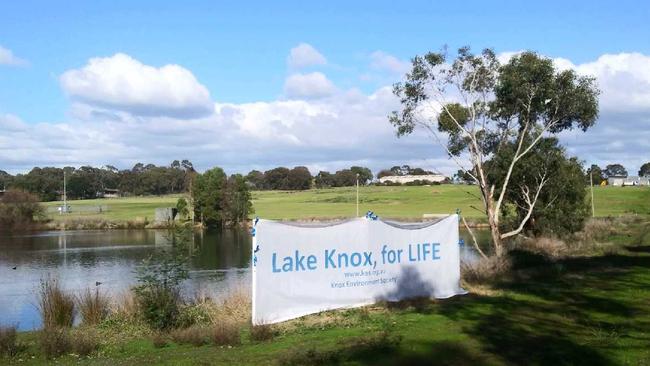 Development Victoria has threatened to phone the police if people trespass again on the Lake Knox site.