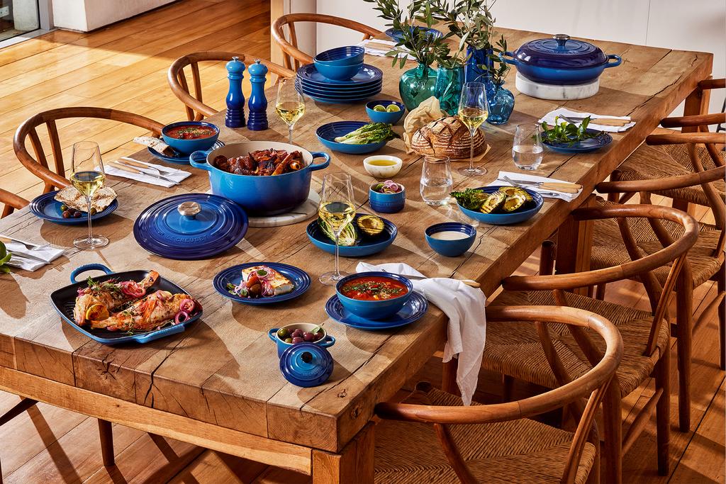 French Cookware Brand Le Creuset Launches Denim-Blue Collection