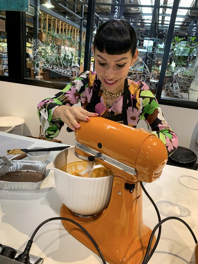 Sydney Cake Queen, Katherine Sabbath at Vive Cooking School. Picture: Jenifer Jagielski