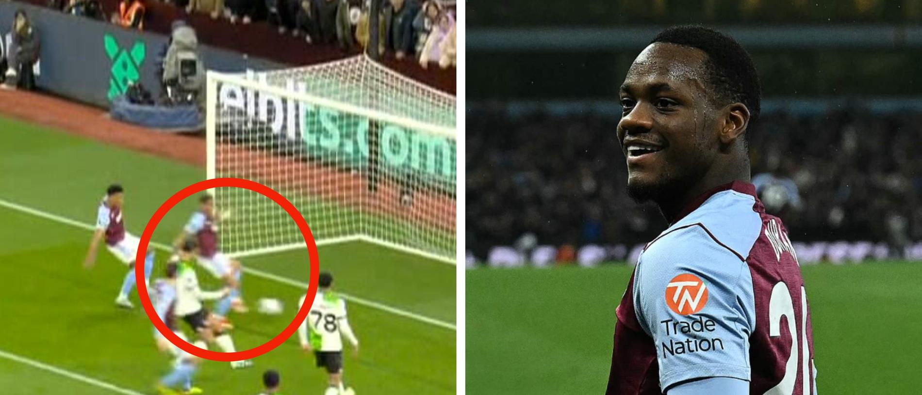 Jhon Duran bailed out Aston Villa after two horror blunders. Picture: Supplied