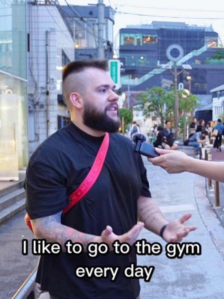 A European man said he has to lie about having tattoos to be let into a gym.