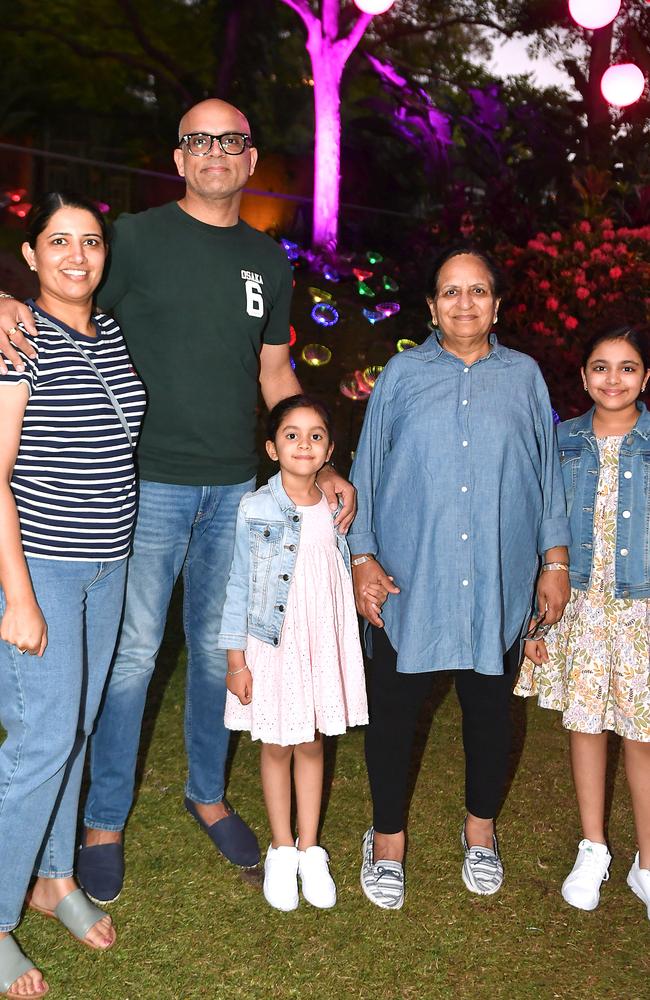 Gaurav Bajaj, Ahana, Ayana, Radha, Renu.
