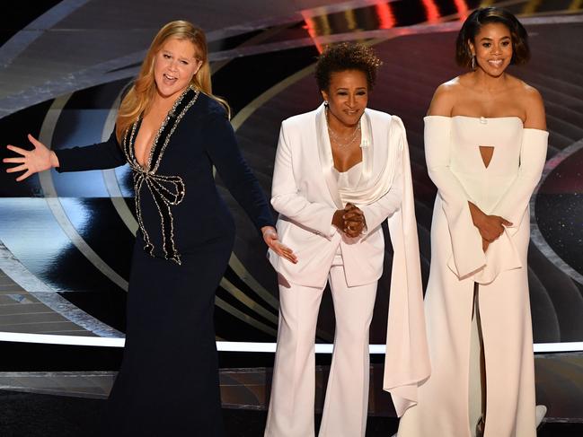 Amy Schumer, Wanda Sykes and Regina Hall are hosting the Oscars. Picture: AFP