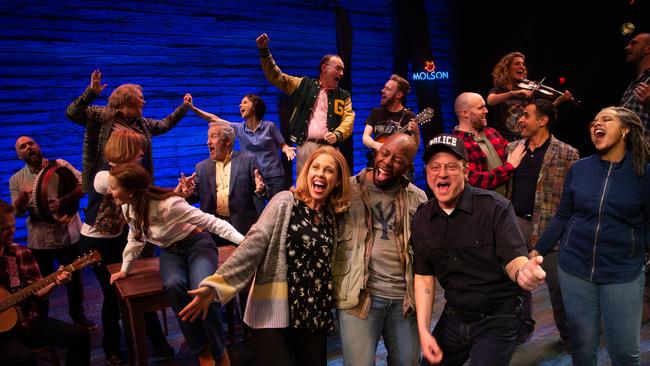 Scenes from the Broadway musical, Come From Away, now showing in Melbourne. Picture: PATRICK GEE