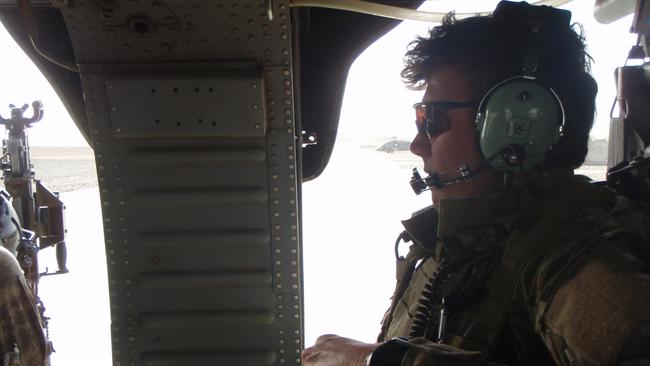 Robinson was in a helicopter crash in Afghanistan in 2010. Picture: Supplied.