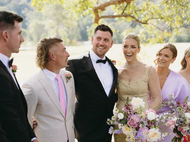 Monique St Clair and Jesse Bowker's wedding. Picture: Milk and Honey