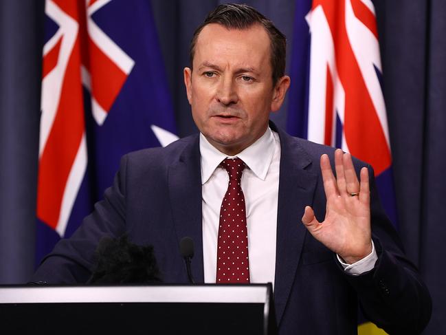 Premier Mark McGowan says authorities have begun an investigation into how the transmission occurred. Picture: Paul Kane/Getty Images