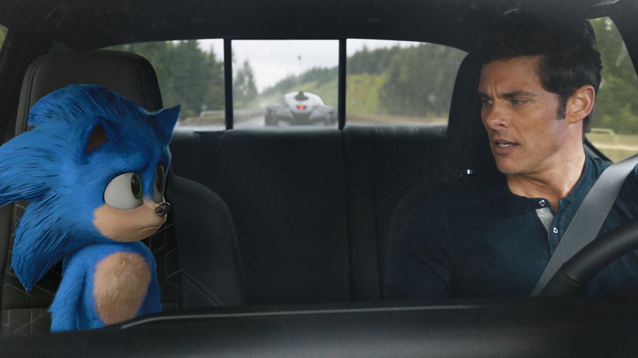 Sonic and Donut Lord on a buddy roadtrip. Picture: Paramount Pictures/Sega of America via AP