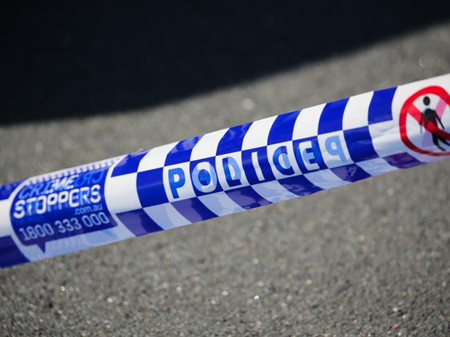 SYDNEY, AUSTRALIA - Newswire Photos - MAY 23 2023: A  general stock view of Police tape on a crime scene in Sydney.  Picture : NCA Newswire / Gaye Gerard