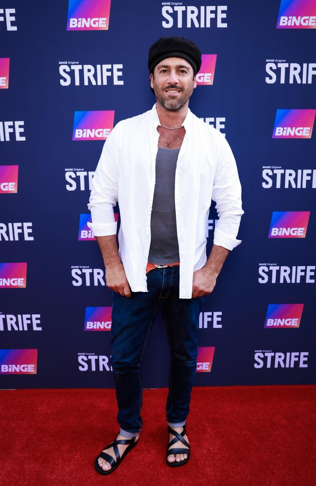 Alex Dimitriades attends the Strife premiere in Sydney on December 5. Picture: Hanna Lassen