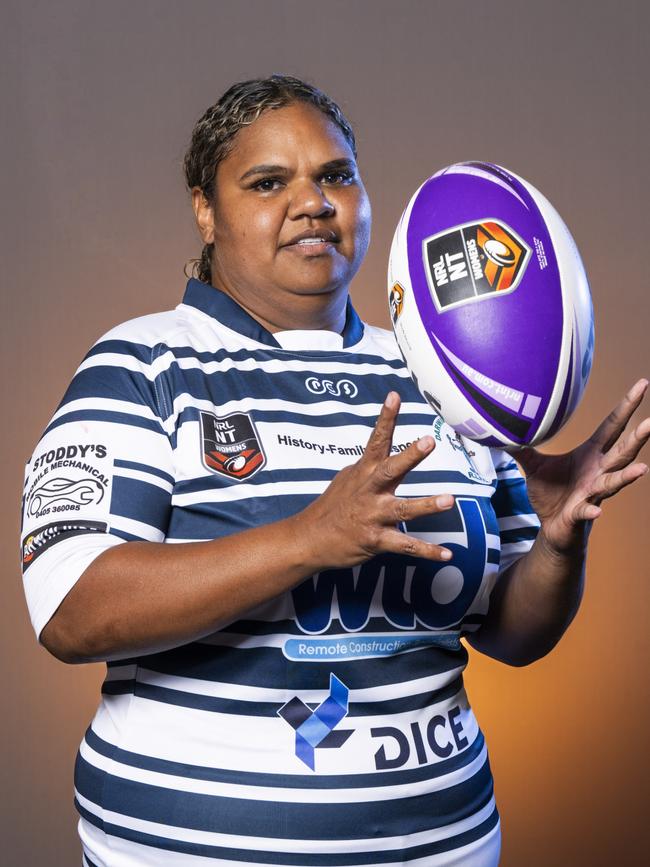 Darwin Brothers captain Bianca Scrymgour ahead of the 2024 NRL NT season. Picture: Patch Clapp