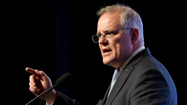 Scott Morrison said his aim was to get four million jabs into arms by the end of March. As of Thursday, the number of doses administered had passed 2.55 million. Picture: AFP