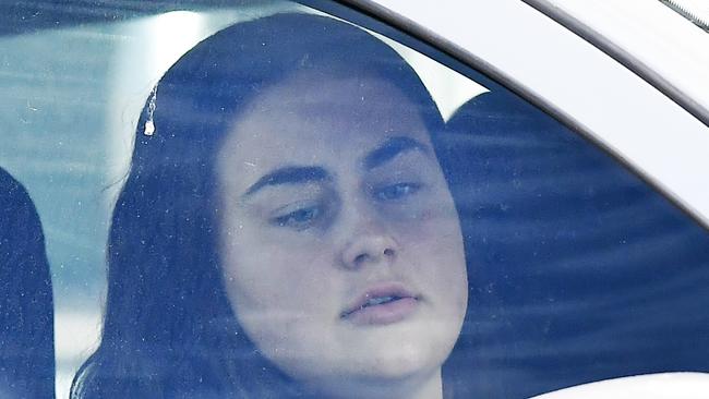 Indya Rose Djukich leaves Maroochydore Court House. Picture: Patrick Woods.