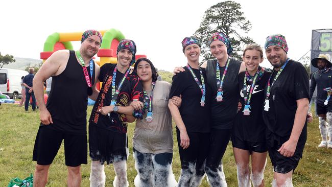 Ben Taylor, Rhian Taylor, Ayano Itaba, Kim Devvies, Tabytha Taylor, Lili Gentiluomo and Sam Gentiluomo. Picture: David Smith