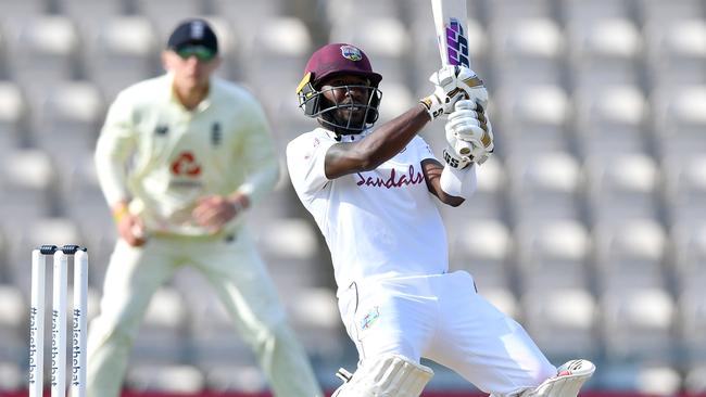 Jermaine Blackwood scored a matchwinning 95 for West Indies in the second innings against England. Dan Mullan/Getty Images for ECB