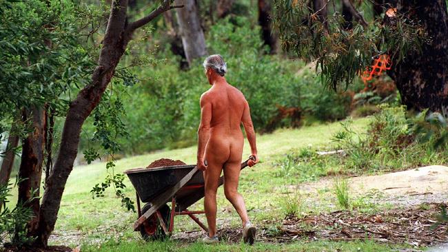 Don’t forget to wear sunscreen and watch out for ants on World Nude Gardening Day.