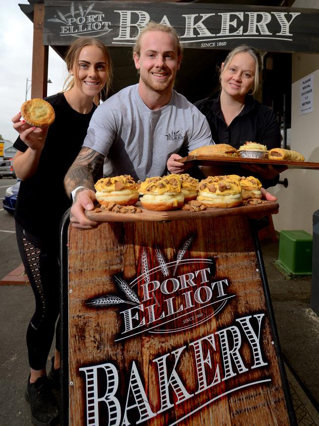 The snaking queues at Port Elliot Bakery don’t lie. Picture: Sam Wundke