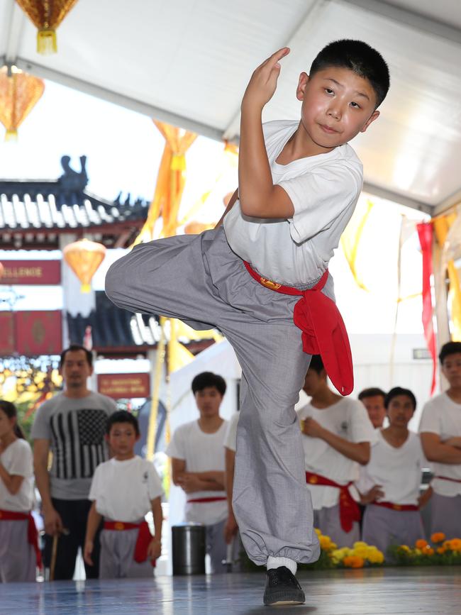 A martial arts demonstration at last year’s Lunar New Year celebrations at Freedom Plaza in Cabramatta.