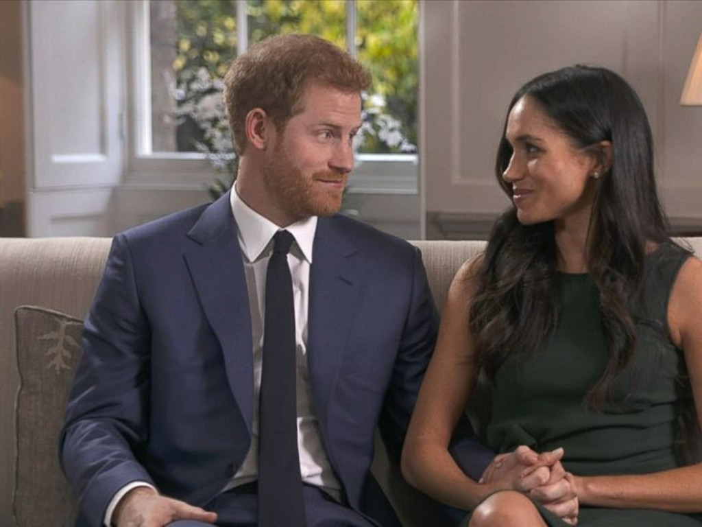 We got so used to seeing Prince Harry and Meghan Markle in the same place. The happy couple after their engagement. Picture: Supplied